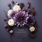 Fleurs violettes pour un hommage touchant